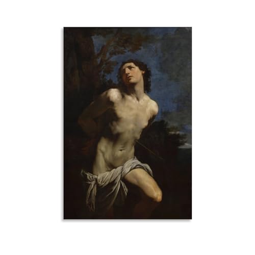 Impression sur toile Saint Sebastian Guido Reni - Art mural sympa décoration maison 60 x 90 cm