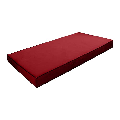 Cover ONLY Twin-XL Contrast Pipe Velvet Indoor Daybed Mattress 80