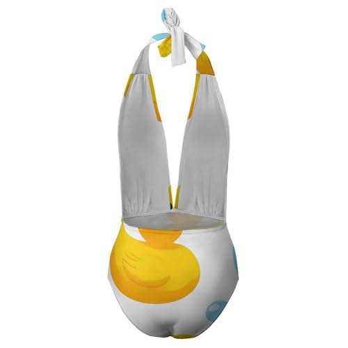 Supdreamc Women One Piece Swimsuit Monokini Backless V Neck Swimwear Cheeky Beachwear3