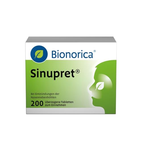 Sinupret überzogene Tabletten Stark bei Nasennebenhöhlenentzündung mit Schnupfen. Löst den Schleim öffnet die Nase und befreit den Kopf für Kinder ab 6 Jahren und Erwachsene 200 St