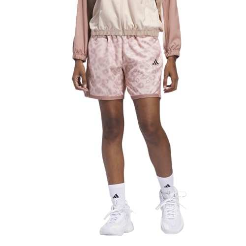 adidas Women's Crazylite Cheetah All Over Printed Basketball Shorts2