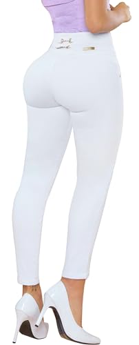 Fiorella Shapewear Pantalones Colombianos Levanta Cola | Butt Lifting Colombian Jeans for Women | High Waisted Push Up | 518W2