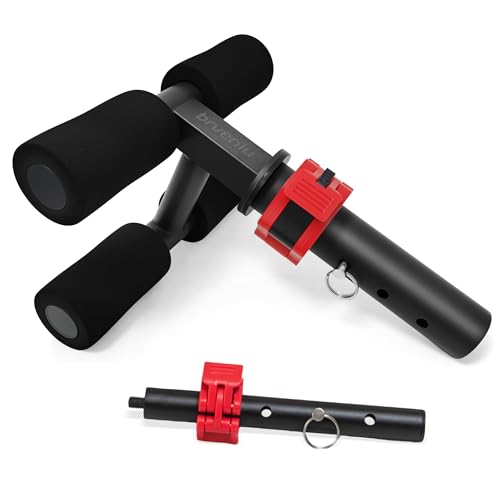 Tib Bar for Tibialis Anterior and Calf Muscle Training Adjustable 1' & 2' Barbell Plate...