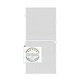 Nematek Fliegengitter Tür LIGHT - Insektenschutz Gitter mit Rahmen für Balkontür Terassentür - Moskitonetz Alurahmen Mückengitter Fliegenschutz (100 x 215 cm, weiß)