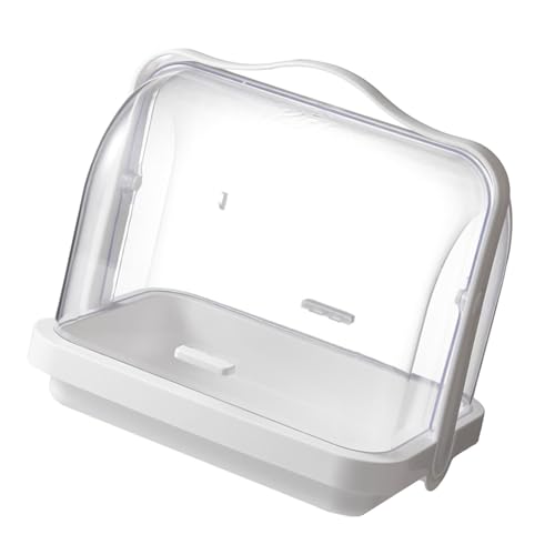 Harilla Caja para Guardar Pan, Soporte para Postres, Transparente, Organizador de Tazas Multifuncional, Soporte para Secador de Botellas para Fiestas, Dormito, Pequeño