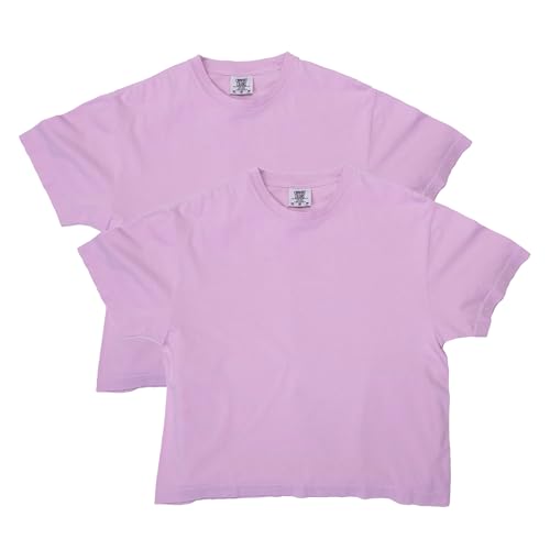 Comfort Colors Women's Heavyweight Boxy T-Shirt, Style G3023CL, 2-Pack, Orchid, Medium