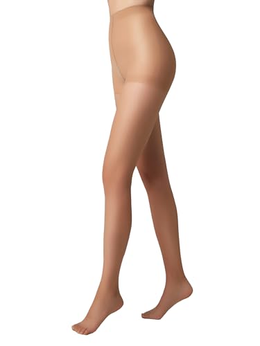 Conte elegant - Collant da Donna - Balance Push Up Tights 15DEN - Modellazione del Ventre, Vita Alta, Effetto Lifting del Sedere, Materiale Morbido e Pregiato - Naturale - 3