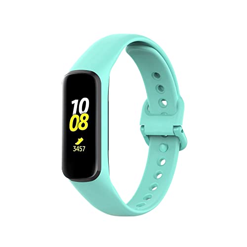 Image of Band Strap Belt with Buckle for Samsung Galaxy Fit E R375 Smart Band (Sea Green) (Note: Not Compatible to Any Other Models Except Samsung Fit E R375 Band) (Sea Green)