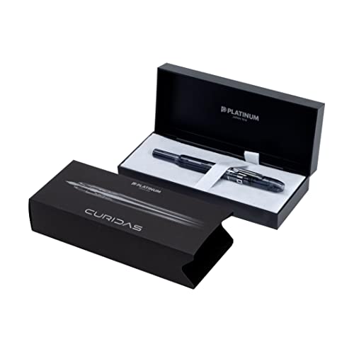 Stylo plume rétractable Platinum Curidas Graphite Smoke pointe F fine