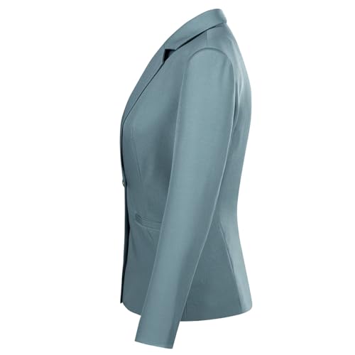 YUNCLOS Women's 2 Piece Office Work Suit Set One Button Blazer and Pants2