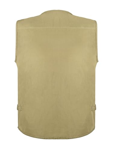 Image of Men's Poplin Outdoors Travel Sports Multi-Pockets Work Fishing Vest