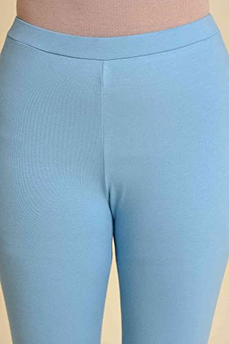 Image of W for Woman Women's Regular Fit High Rise Coral Cotton Jersey Tights