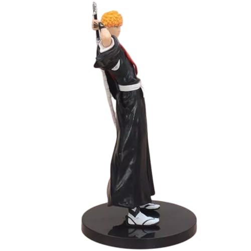 Image of Blue Aura Bleach Ichigo Kurosaki Action Figure Toy Height -18CM Collectible for Fans PVC Multicolour | Ichigo Bleach