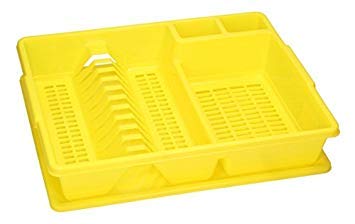 Scolapiatti e posate grande da cucina con vassoio