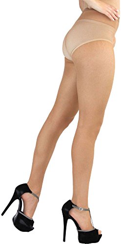 Image of ToBeInStyle Women's Control Top Sheer Footed Pantyhose Hosiery Tights Stockings