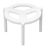 Monouso | 100 Mesitas para Pizza, Ø4,3x3cm, Color Blanco, Plástico, Soporte, Trípode, Guardapizza, Separación Pizza, Accesorio, Ideal para Cajas de Pizzas, Reutilizable