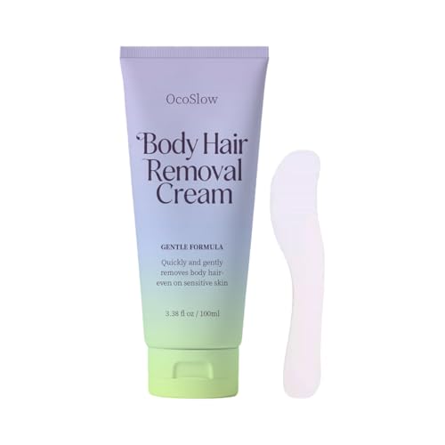 Body Hair Removal Cream with Spatula Applicator, Hair Removal Cream For Sensitive Skin, Gentle Formula, Safe for Sensit