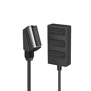 Hama 205170 SCART-Steckdosenleiste mit 3 Buchsen