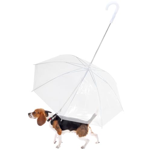 Japard Pet Umbrella for Small Dogs, Rainproof Snowproof Dog Umbre...