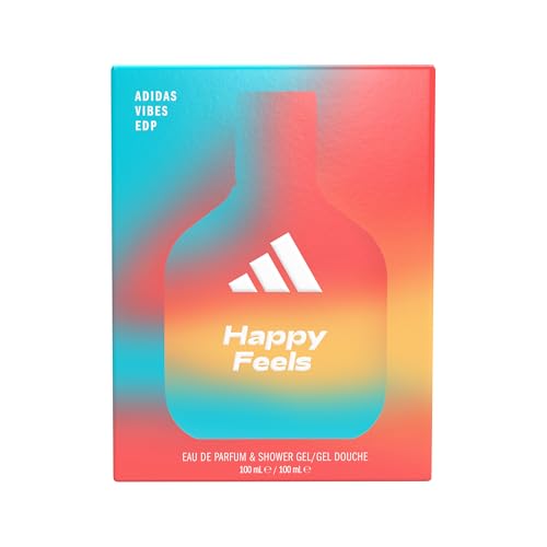 Image of Adidas Vibes Happy Feels Set for Unisex (Eau de Parfum 100ml + Shower Gel 100ml)
