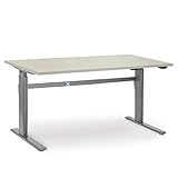 Sitz- und Stehhöhenverstellung von 700 bis 1.170 mm für dynamisches Arbeiten