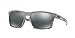 Oakley Men's Sliver OO9262-04 Iridium Rectangular Sunglasses,White Fingerprint, 57 mm