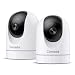 Cinnado Babyphone mit Kamera Überwachung Innen - 2K 360 Grad WLAN Kamera für Baby/Haustier, WiFi IP haustierkamera mit app, Nachtsicht, kompatibel mit Alexa, D1 Set 2