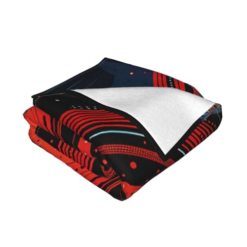 Couverture pour canapé flanelle douce microfibre légère imprimée toutes saisons - 3