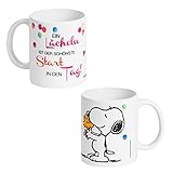 Materiale: ceramica PEANUTS Snoopy Collection - Tazza con scritta in lingua tedesca \