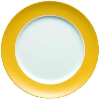 EKM Living Thomas 10850-408502-10227 Sunny Day - Juego de platos llanos (4 unidades, 27 cm), color amarillo