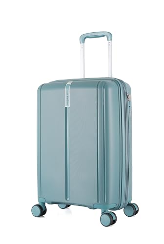 Valise cabine METZELDER Victoria en polypropylène vert pastel de 43L