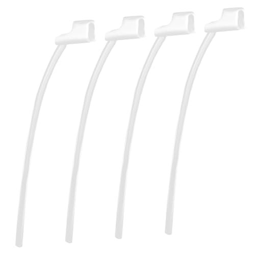 4uds Bloque Deportivo para Oticon 85dB Audífonos, Bloque Fijación con Cola Retención Segura Repuesto para Oticon Accesorios y Suministros de Audífonos (Transparente)