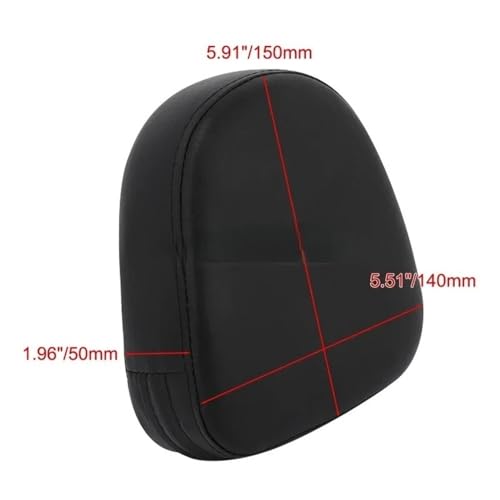 Dossier passager arrière moto custom finition cuir durable - 7