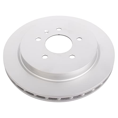Image of TRQ Rear Brake Pad & Rotor Kit, with Chemical Kit Parking Brake Shoe Set Ceramic Premium G-Coated Compatible with 2005-2010 Cadillac STS