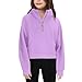 Hoodies for Teen Girls Boys Quarter Zip Thumb Hole Long Sleeve Sweatshirt Casual Fashion Fall Winter Coat with Pocket