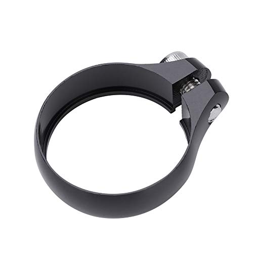 Seat Post Clamp, 31.8mm Caliber Seatpost Clamp Mountain Seat Fixing Clip for Seatpost (Black)