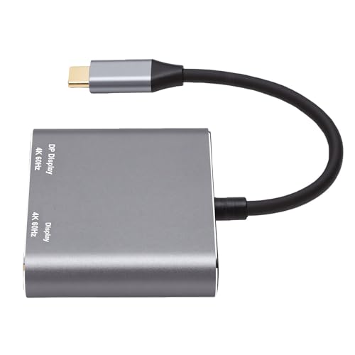 Adaptador 4K 144Hz Tipo C Zunate para conectar dos monitores simultáneamente en ordenadores 2