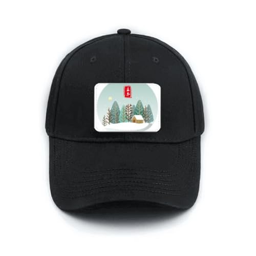 Casquette de baseball classique noire réglable contre la fraîcheur de l'hiver