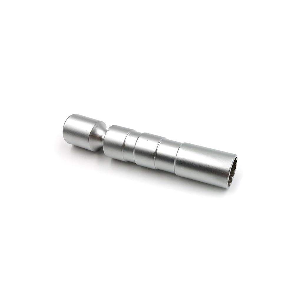 Uniwersalny klucz do zdejmowania końcówek 14 mm/16 mm, magnetyczny klucz do tulei świec zapłonowych, narzędzie do demontażu samochodów, kątowy 12, cienkościenny, napęd 3/8" Strony(14mm and 16mm)