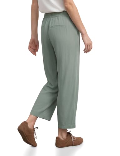 Street One High Waist Wide Leg Hose im Loose Fit Dark Mint Green 38 – Ansicht 2