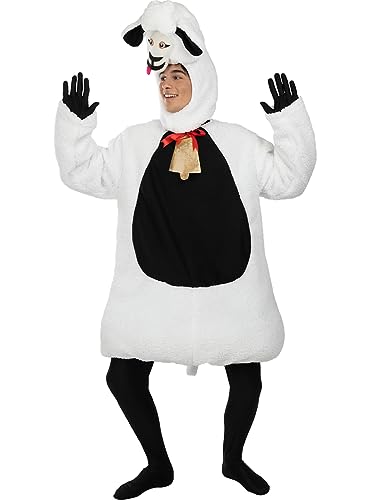 Funidelia | Déguisement mouton pour femme et homme Animaux - Déguisement pour Adultes et accessoires pour Halloween, carnaval et fêtes - Taille L - XL - Blanc