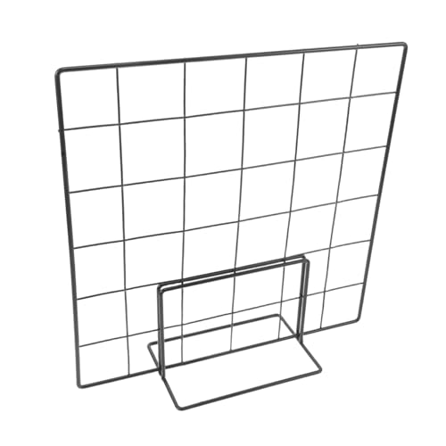FUNOMOCYA Multi-Functional Wire Grid Display Rack for Art Area Market Stalls Photo Hanging Jewelry Display Wire Grid Wall Stand