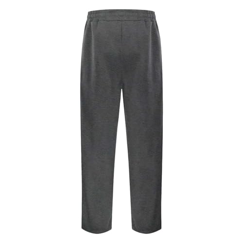 Men's Cargo Sweatpants Baggy Y2K Fall Casual Pants Open Bottom Adjustable Drawstring Mens Athletic Pants with Pockets4