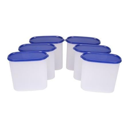 Buy Tallboy Mahaware Plastic Modular Oval Container Set 2 4 Litre Set Of 6 Blue Online At Low Prices In India Amazon In