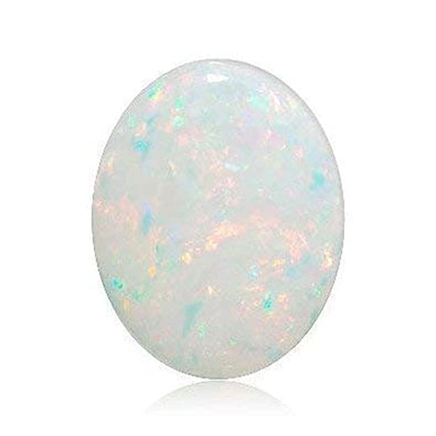 dauraya gems 7.45 Carat Australian Fire Opal Stone Original Certified Dudhiya Pathar Beautiful Rashi Ratna White Opal Unheated Untreated For Men & Women (PQR0167)-picture-34