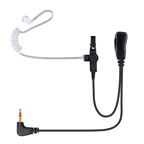 COMMIXC Walkie Talkie Earpiece, 2.5mm 1-Pin Covert Air Acoustic Tube Walkie Talkie Headset