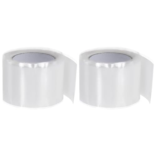 Image of HARFINGTON 2 Rolls Self Fusing Silicone Tape 1 inch x 3ft x 0.02 inch Waterproof Sealing Plumbing Rubber Tape for Water Pipe Hose Leak Silicone Grip Repair Seal, White