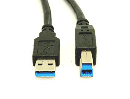LINK CABLE STORE LCS - Câble USB 3.0 Type B vers USB SuperSpeed 3.0-2M - Connecteurs Mâle/Mâle - Type B vers Type A