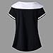 Digood Plus Size Tops,Fashion Women Short Sleeve Plus Size Two Tone Peter Pan Collar T-Shirt Tops,Summer Women Tops and Blouses(White,5X-Large)