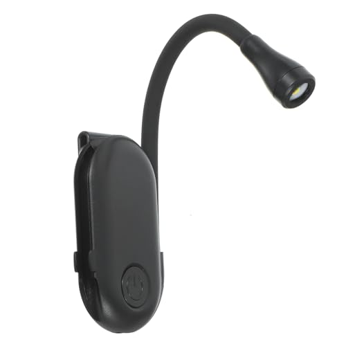 Mipcase Clip Book Light Portable Reading Lamp 3 Brightness Levels Night Light for Bed Clip on for Reading Accessories